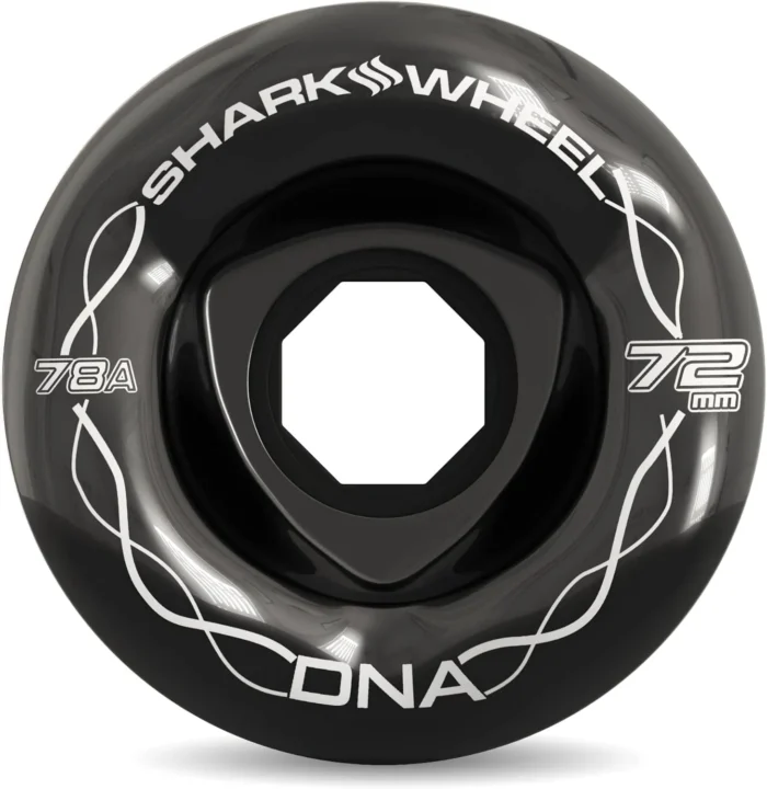 Shark Wheel Skateboard Cruising Wheels, Black, 72 Mm - Image 3