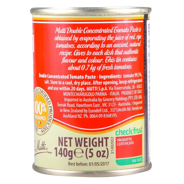 Mutti Parma Double Concentrated Tomato Paste, 4.94 Oz - Image 5