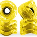 Shark Wheel Skateboard Cruising Wheels, Transparent Amber, 72 Mm