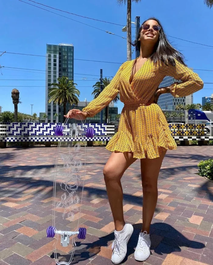 Shark Wheel Skateboard Cruising Wheels, Purple, 60 Mm - Image 2