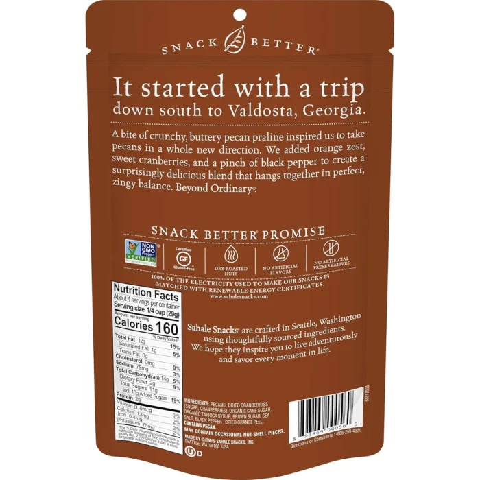 Sahale Snacks Valdosta Pecans Glazed Mix, 4 Oz - Image 2