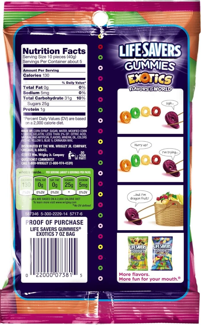 Life Savers Gummies Exotic Flavors Of The World, 7 Oz - Image 3