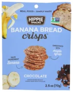 Hippie Snacks Banana Bread Crisps Chocolate, 2.5 Oz