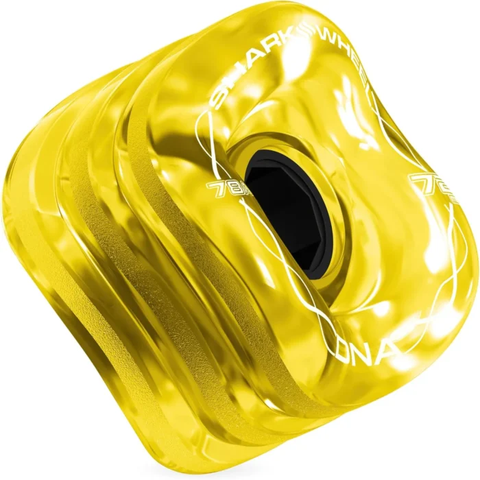 Shark Wheel Skateboard Cruising Wheels, Transparent Amber, 72 Mm - Image 3
