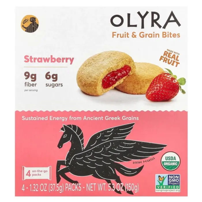 Olyra Fruit & Grain Bites, Strawberry, 4 Ct 1.32 Oz - Image 3