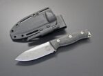 White River Ursus Cub Black and Olive Drab Linen Micarta - Image 3