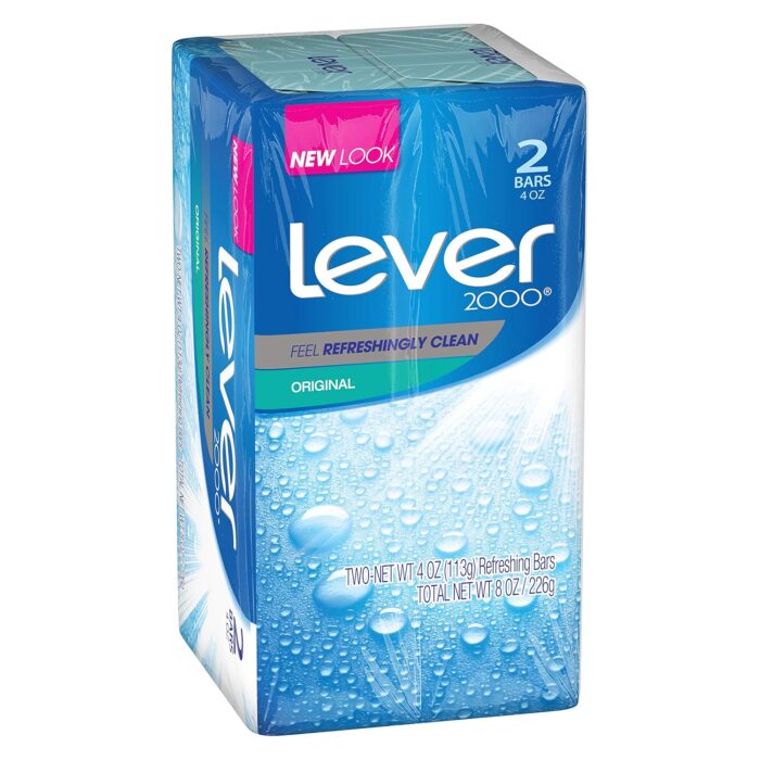 Lever 2000 Feel Refreshingly Clean Soap Bar, Original, 2 Ct 4 Oz - Image 3