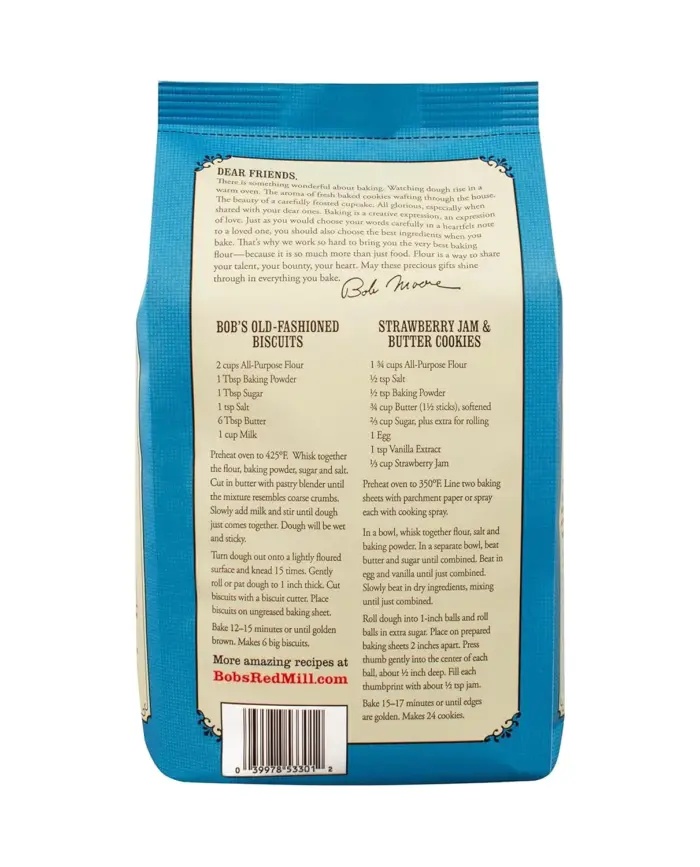 Bob's Red Mill Unbleached White All-Purpose Baking Flour, 5 Lbs - Image 3