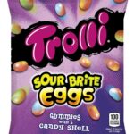Trolli Sour Brite Eggs Gummies Chewy Candy Shell, 4 Oz