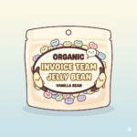Organic Invoice Team Jelly Bean, Vanilla Bean, 50 Oz