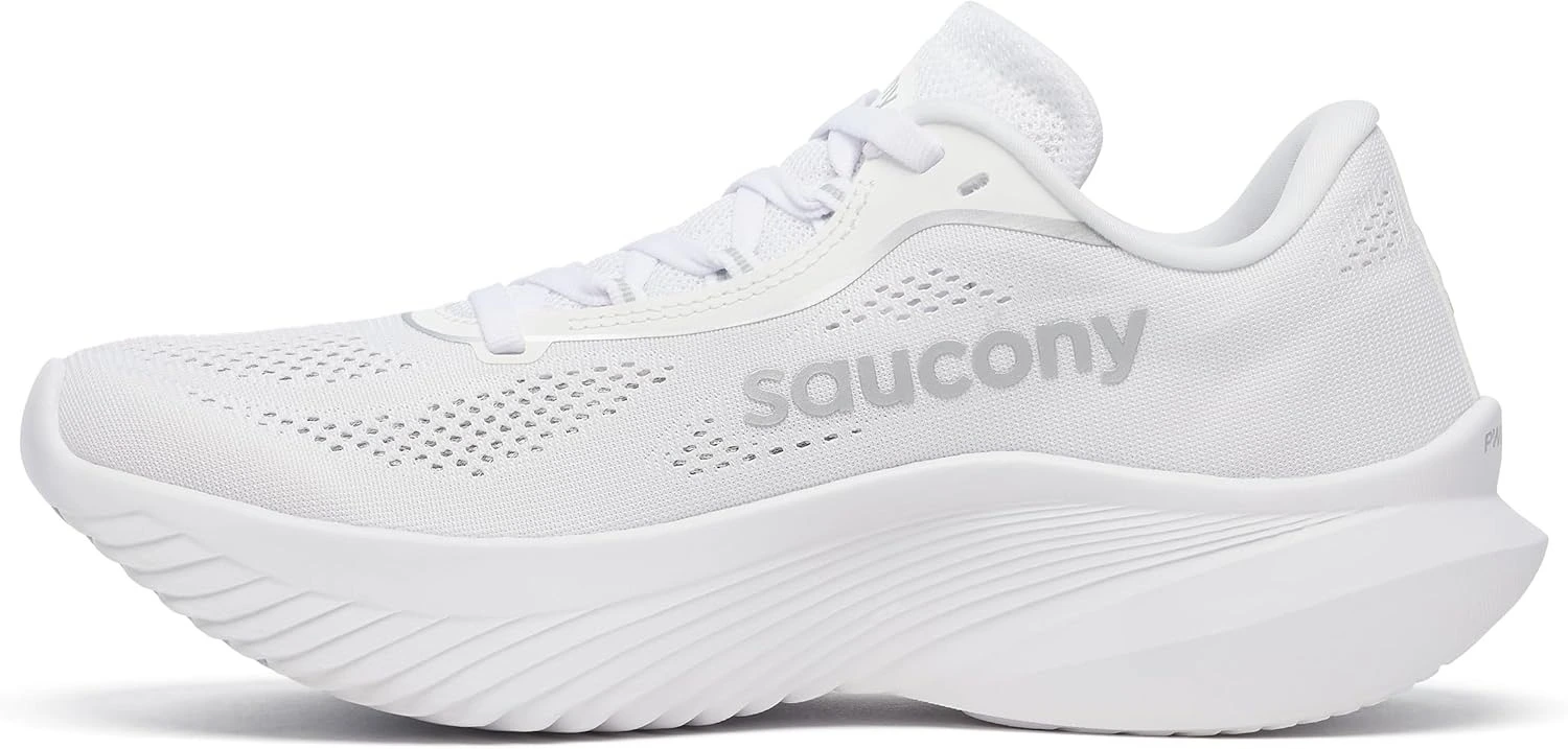 imgi_160_71ZHbOk0QpL._AC_SL1500_ Saucony Women's Kinvara 15, White, Size 8 - Image 1