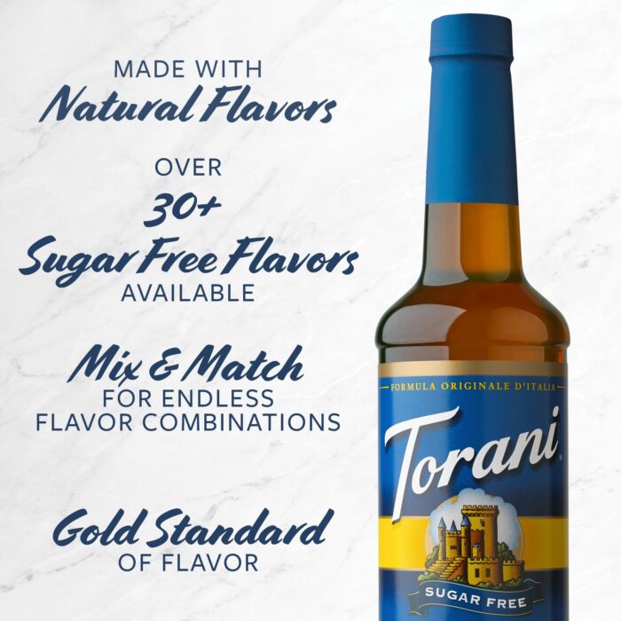 Torani Sugar Free Vanilla Syrup, 25.4 Oz - Image 2