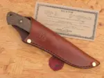 White River Hunter Fixed Blade Knife Natural Burlap Micarta - Image 3