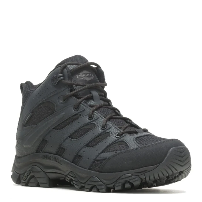 Merrell MOAB 3 Mid Waterproof Work Boots Mens, Black, Size 9.5 - Image 5