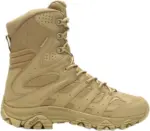 Merrell MOAB 3 Waterproof Tactical Side-Zip Duty Boots for Men, Dark Coyote, Size 11