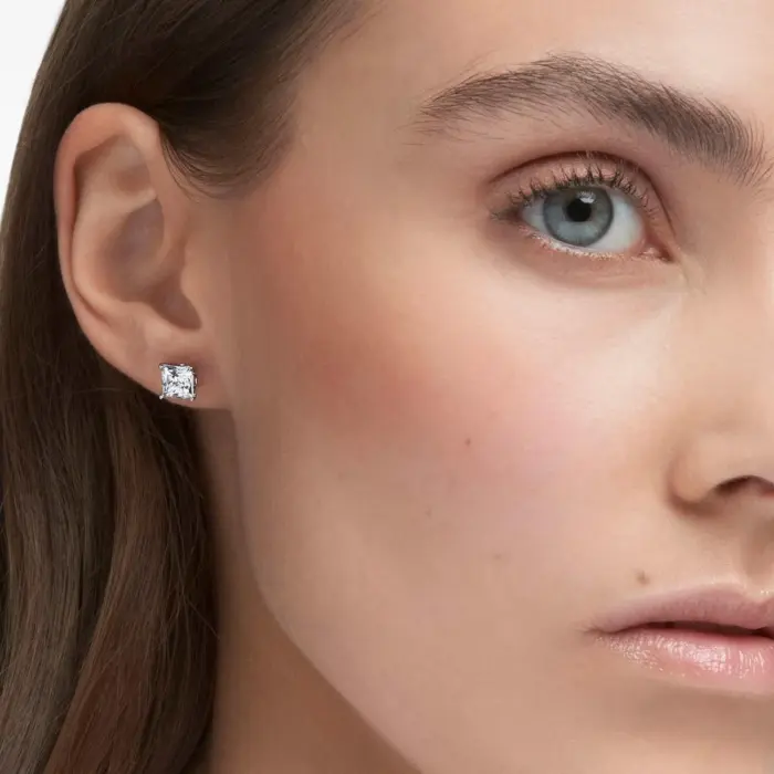 SWAROVSKI  Attract Square Stud Pierced Earrings - Image 3
