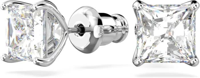 SWAROVSKI  Attract Square Stud Pierced Earrings - Image 2