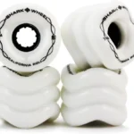 Shark Wheel Skateboard Cruising Wheels, White, 60 Mm
