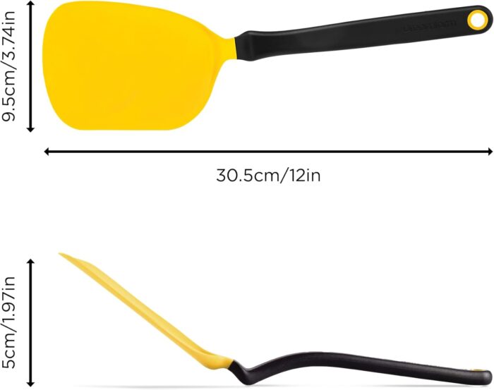 DreamFarm Chopula Flexible Spatula, Yellow, 12" - Image 9