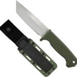 Demko Knives FreeReign Fixed Blade Knife 5, Tanto OD/Grey