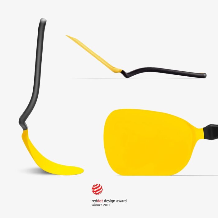 DreamFarm Chopula Flexible Spatula, Yellow, 12" - Image 7