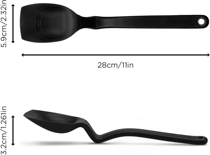 DreamFarm Silicone Supoon, Black, 11" - Image 8