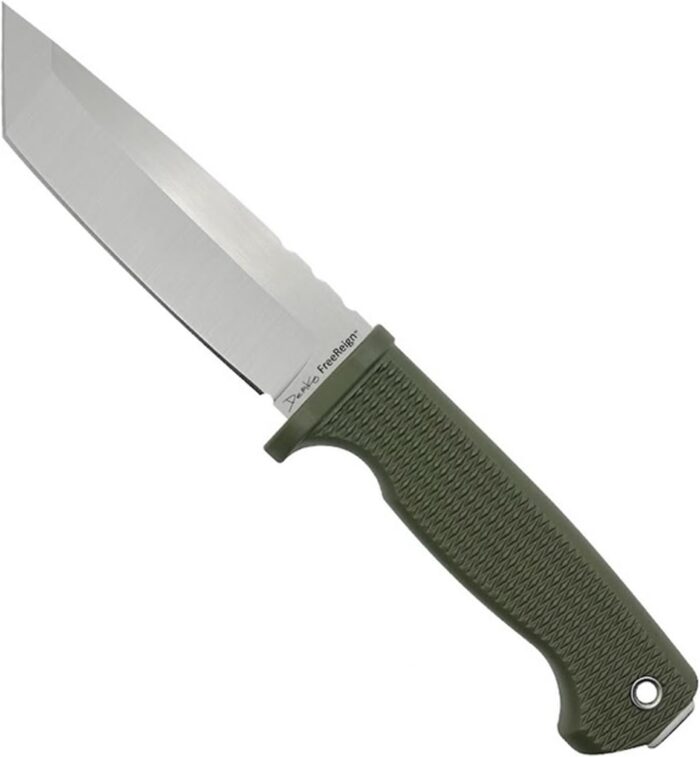 Demko Knives FreeReign Fixed Blade Knife 5, Tanto OD/Grey - Image 2