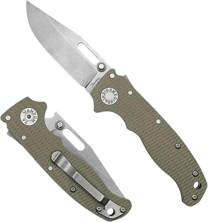 Demko Knives AD 20.5 Shark-Lock S35VN Clip Point, Coyote Tan - Image 3