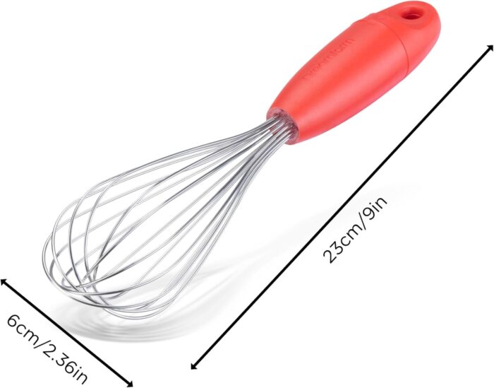 DreamFarm Stainless Steel Mini Flisk, Red, 9" - Image 9