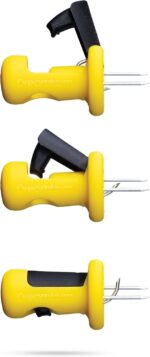 Dreamfarm Anchor-Lock Corn Cob Holders, Yellow/Black - Image 2