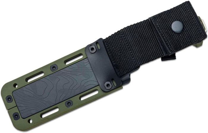 Demko Knives FreeReign Fixed Blade Knife 5, Tanto OD/Grey - Image 4