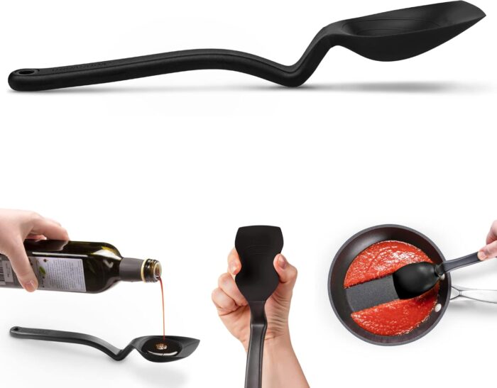 DreamFarm Silicone Supoon, Black, 11" - Image 2