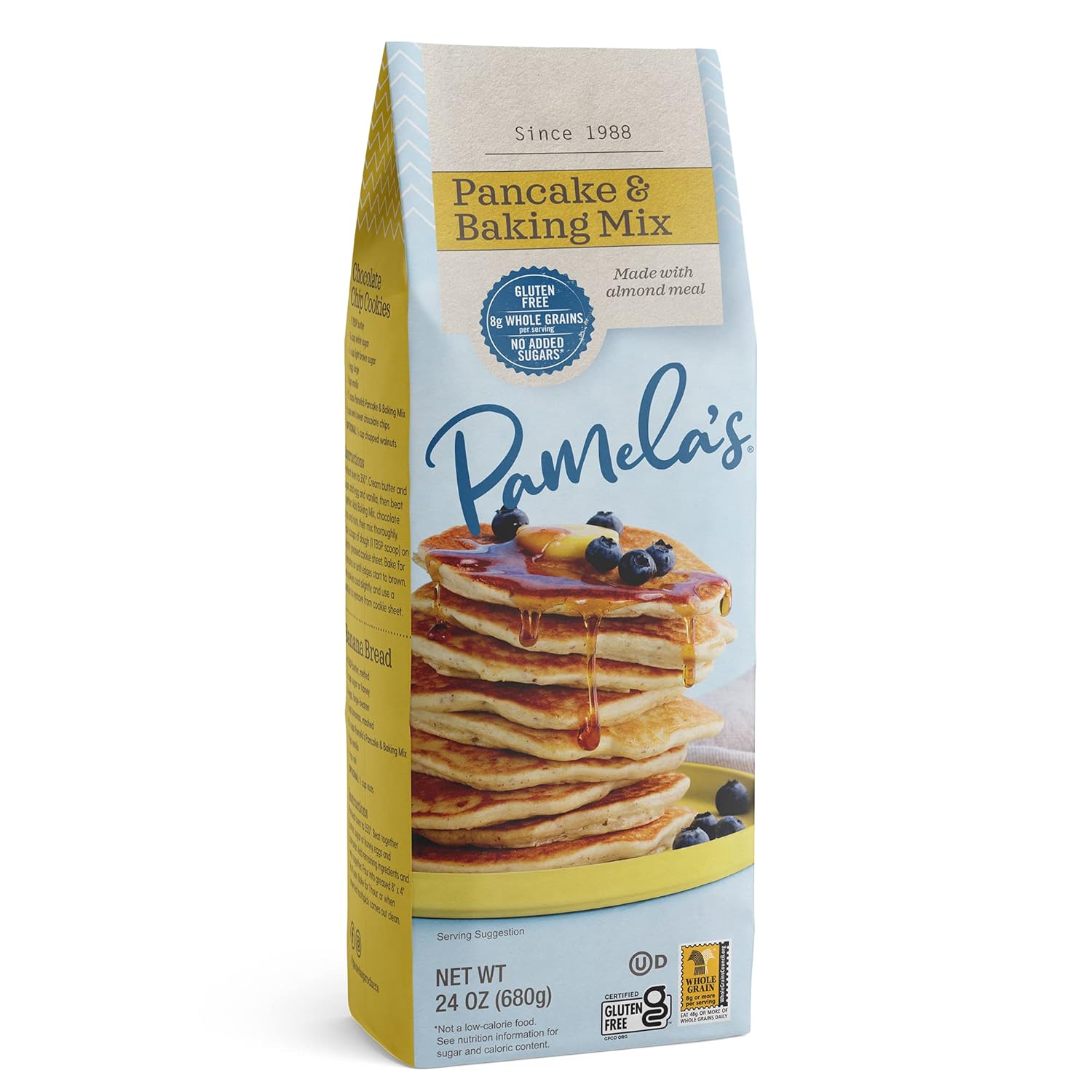 71226hpq-4L._SL1500_ Pamela's Pancake & Baking Mix Gluten Free, 24 Oz - Image 1