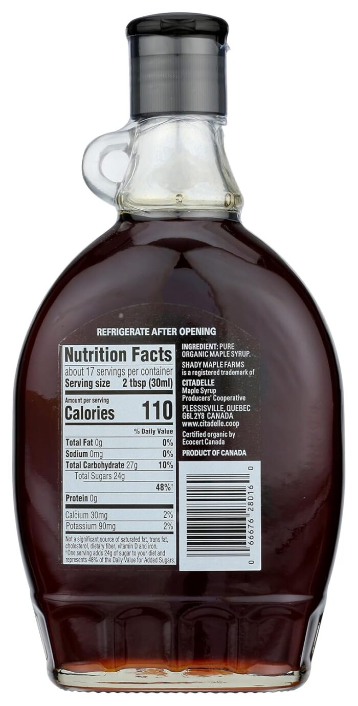 Shady Maple Farms Very Dark Organic Maple Syrup, 16.9 Fl Oz - Image 3