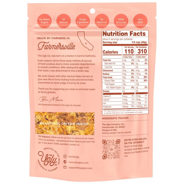 Hello! I'm Ugly Dried & Diced Peaches, 4 Oz - Image 2