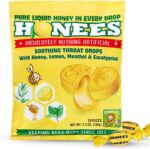 Honees Filled Honey Lemon Cough Drops 20 Lozenges, 3.5 Oz