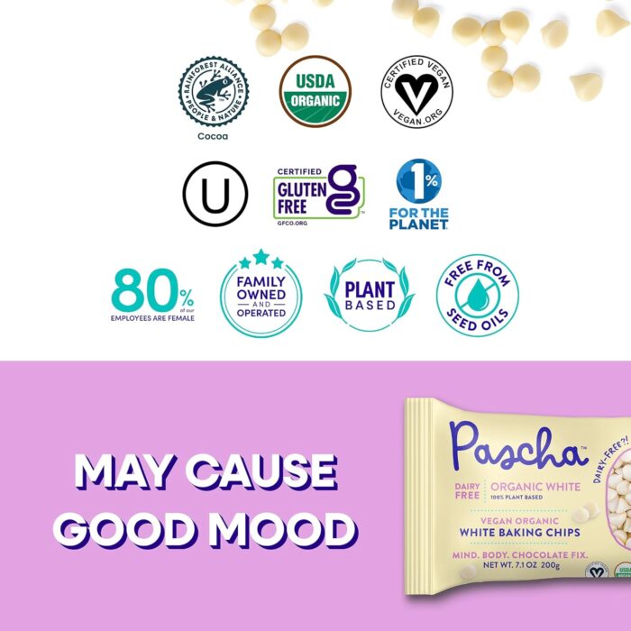 Pascha Organic White Baking Chips, 7.1 Oz - Image 6