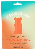 Vegobears Organic Vegan Fruity Gummy Bears, 4 Oz
