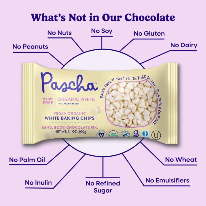 Pascha Organic White Baking Chips, 7.1 Oz - Image 3