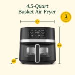 Cuisinart  Basket Air Fryer, Black 4.5 Quart - Image 6