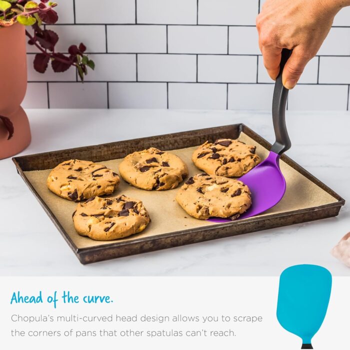 DreamFarm Chopula Flexible Spatula, Yellow, 12" - Image 4