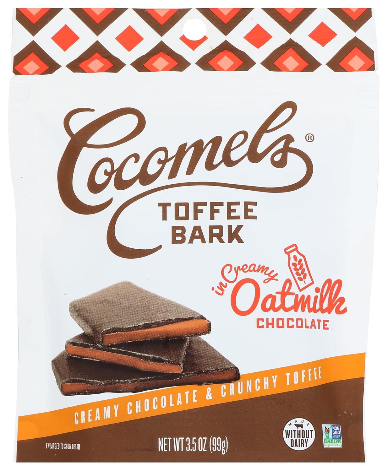 813KX6ErsML._SL1500_ Cocomels Oatmilk Chocolate Toffee Bark, 3.5 Oz - Image 1
