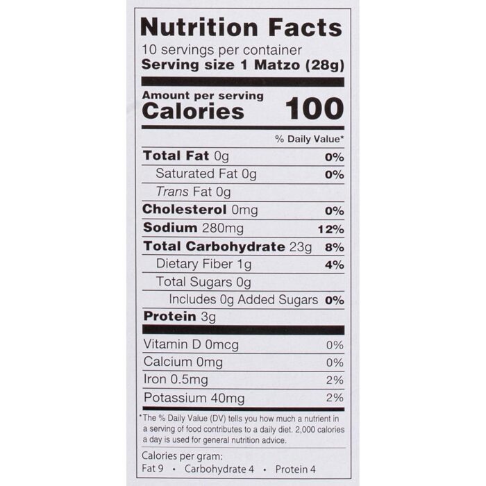 Manischewitz Matzo Thin Salted, 10 Oz - Image 3