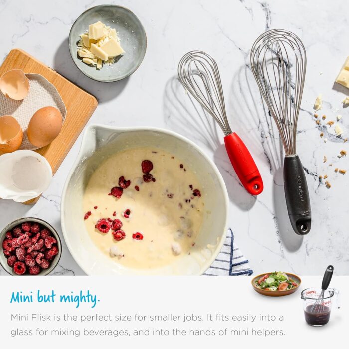 DreamFarm Stainless Steel Mini Flisk, Red, 9" - Image 2