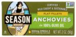 Season Anchovies Flat Fillets in Olive Oil, 2 Oz