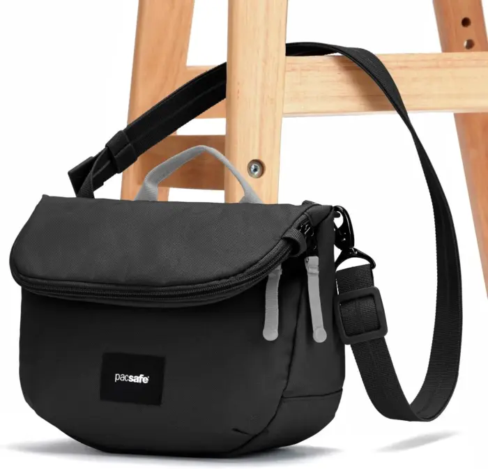 Pacsafe GO Anti-Theft Saddle Crossbody Jet, Black - Image 5