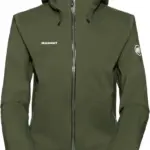 Mammut Hardshell Hooded Waterproof Women's Jacket, Dark Marsh, M