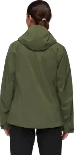 Mammut Hardshell Hooded Waterproof Women's Jacket, Dark Marsh, M - Image 2