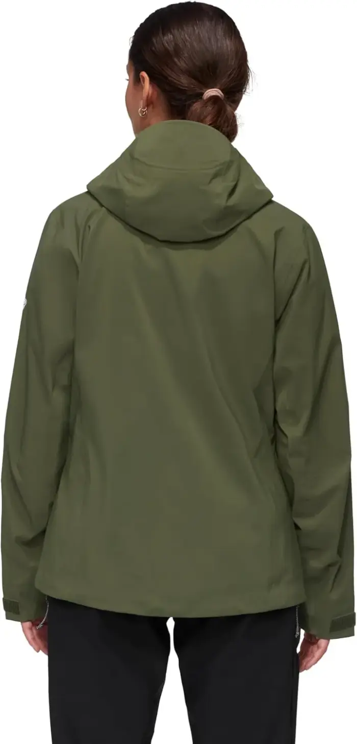 Mammut Hardshell Hooded Waterproof Women's Jacket, Dark Marsh, M - Image 2