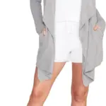 Barefoot Dreams CozyChic Lite Island Wrap, Dove Gray S/M